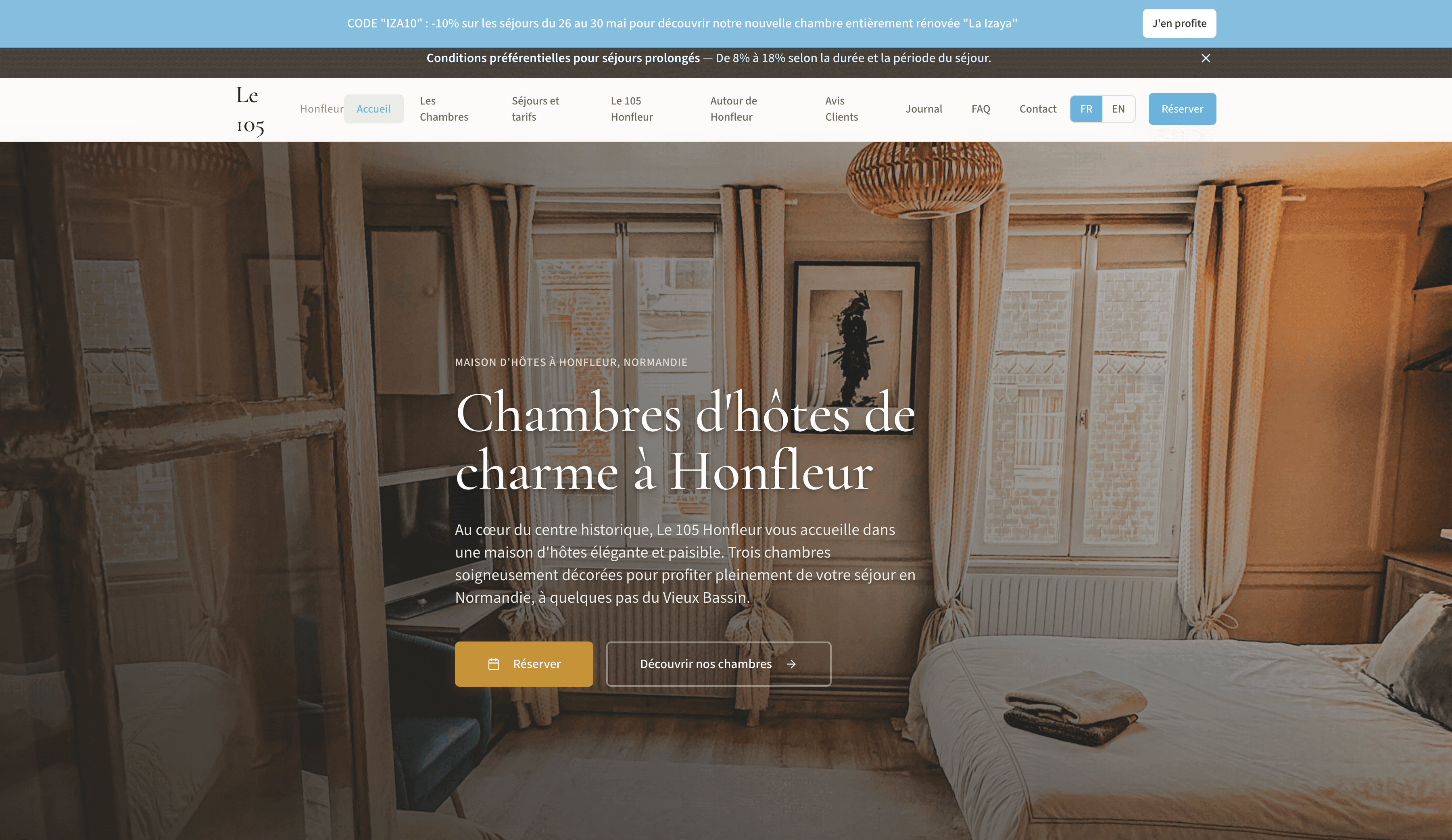 Capture du site le105honfleur.fr